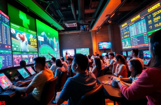 Dynamic gaming scene showcasing sports betting excitement at winvn88.live.