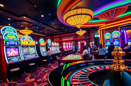 Experience thrilling jackpots at Nổ Hũ NK88 with exciting slot machines and vibrant casino action.