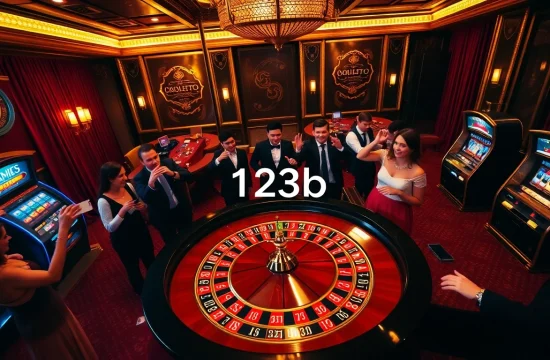Excited players engaged at a roulette table showcasing 123b in a luxurious casino atmosphere.