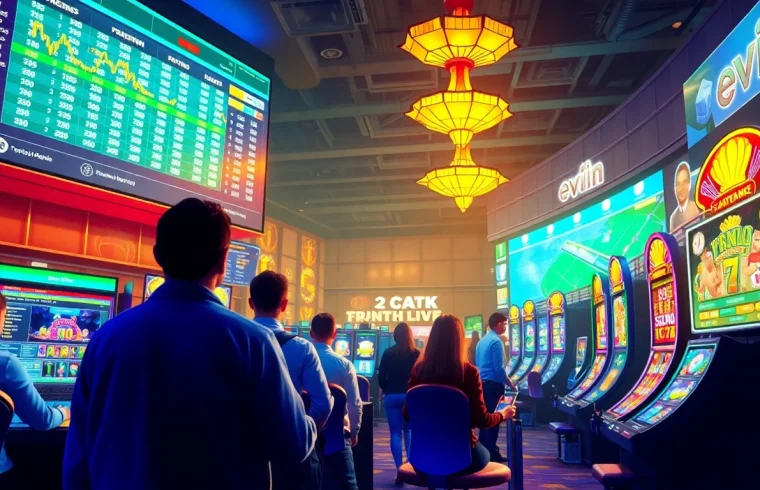 Dynamic online gaming scene showcasing ev88win.live with vibrant graphics and engaging players.